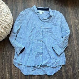 LA LINGE X HATCH STRIPPED BUTTON DOWN